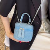 チェーン付き・デニム バニティミニバッグ | ad thie | 詳細画像2