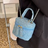 チェーン付き・デニム バニティミニバッグ | ad thie | 詳細画像4