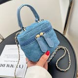 チェーン付き・デニム バニティミニバッグ | ad thie | 詳細画像5