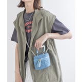 チェーン付き・デニム バニティミニバッグ | ad thie | 詳細画像7