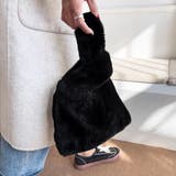 エコファー ふわふわミニバッグ | ad thie | 詳細画像13 