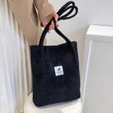 凸凹コーデュロイ・ロゴ 大容量トートバッグ | ad thie | 詳細画像11 