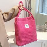 凸凹コーデュロイ・ロゴ 大容量トートバッグ | ad thie | 詳細画像14 