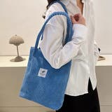 凸凹コーデュロイ・ロゴ 大容量トートバッグ | ad thie | 詳細画像21 