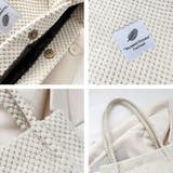 凸凹コーデュロイ・ロゴ 大容量トートバッグ | ad thie | 詳細画像23 