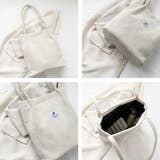 凸凹コーデュロイ・ロゴ 大容量トートバッグ | ad thie | 詳細画像24 