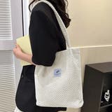 凸凹コーデュロイ・ロゴ 大容量トートバッグ | ad thie | 詳細画像4 