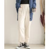 オフホワイト | ドローコード コーデュロイパンツ | ad thie