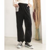 ブラック | ドローコード コーデュロイパンツ | ad thie