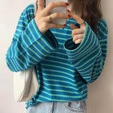 【2023AW新作】ワイドスリーブ ボーダーロングTシャツ | ad thie | 詳細画像15