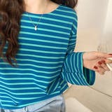 【2023AW新作】ワイドスリーブ ボーダーロングTシャツ | ad thie | 詳細画像16