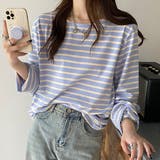 【2023AW新作】ワイドスリーブ ボーダーロングTシャツ | ad thie | 詳細画像4