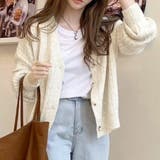 もちもち・Vネック ニットカーディガン | ad thie | 詳細画像7 