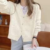 もちもち・Vネック ニットカーディガン | ad thie | 詳細画像9 