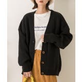 ブラック | ゆったり・カラフル ニットカーディガン | ad thie