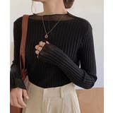 フレアスリーブ リブニットトップス | ad thie | 詳細画像10 