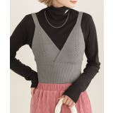 カシュクールデザイン ニットキャミソール | ad thie | 詳細画像4 