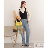 カシュクールデザイン ニットキャミソール | ad thie | 詳細画像9 