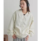 アイボリー | ライトウェイト オーバーシルエットブルゾン | ad thie