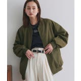 カーキ | ライトウェイト オーバーシルエットブルゾン | ad thie