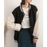 ブラック | オーバーサイズ ベーシック スカジャン | ad thie