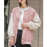 ピンク | オーバーサイズ ベーシック スカジャン | ad thie