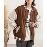 ブラウン | オーバーサイズ ベーシック スカジャン | ad thie