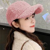 ピンク | もこもこ・深め ボアキャップ | ad thie