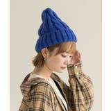 カラフル ケーブル編みニット帽 | ad thie | 詳細画像10 