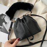 ブラック | ショルダー付き ワンハンドルバッグ | ad thie
