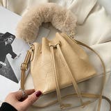 ベージュ | ショルダー付き ワンハンドルバッグ | ad thie