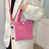 コーデュロイ・スクエア ミニショルダーバッグ | ad thie | 詳細画像7 