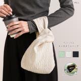 ワンハンドル エンボスミニバッグ | ad thie | 詳細画像1