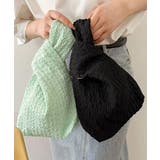 ワンハンドル エンボスミニバッグ | ad thie | 詳細画像11