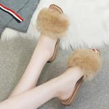 ふわふわ・カラフル ファーサンダル | ad thie | 詳細画像12 