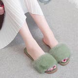 ふわふわ・カラフル ファーサンダル | ad thie | 詳細画像6 