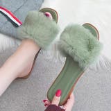 ふわふわ・カラフル ファーサンダル | ad thie | 詳細画像7 