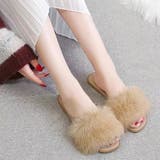 ふわふわ・カラフル ファーサンダル | ad thie | 詳細画像9 