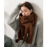 ふんわり起毛 カラーマフラー | ad thie | 詳細画像9 