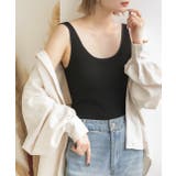 ブラック | カップ付きあったかタンクトップ | ad thie