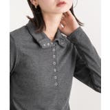 釦デザイン ニットプルオーバー | ad thie | 詳細画像15