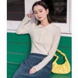 釦デザイン ニットプルオーバー | ad thie | 詳細画像3