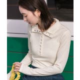 釦デザイン ニットプルオーバー | ad thie | 詳細画像4