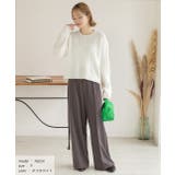 ドット柄・クルーネック ショート丈ニット | ad thie | 詳細画像17 