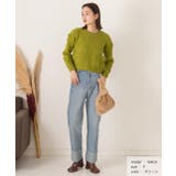 ドット柄・クルーネック ショート丈ニット | ad thie | 詳細画像2 