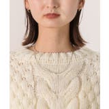 ショート・ボリューム袖 ケーブル編みニット | ad thie | 詳細画像21 