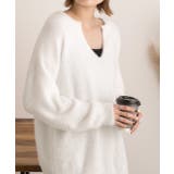 キーネック・ふんわり シャギーニット | ad thie | 詳細画像9 