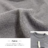 ゆったり・クルーネック 配色ラインデザインニット | ad thie | 詳細画像22 