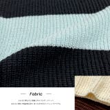 ショート・ざっくり編み ボーダーニット | ad thie | 詳細画像27 
