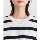 ショート丈・ベーシック クルーネックボーダーニット | ad thie | 詳細画像16 